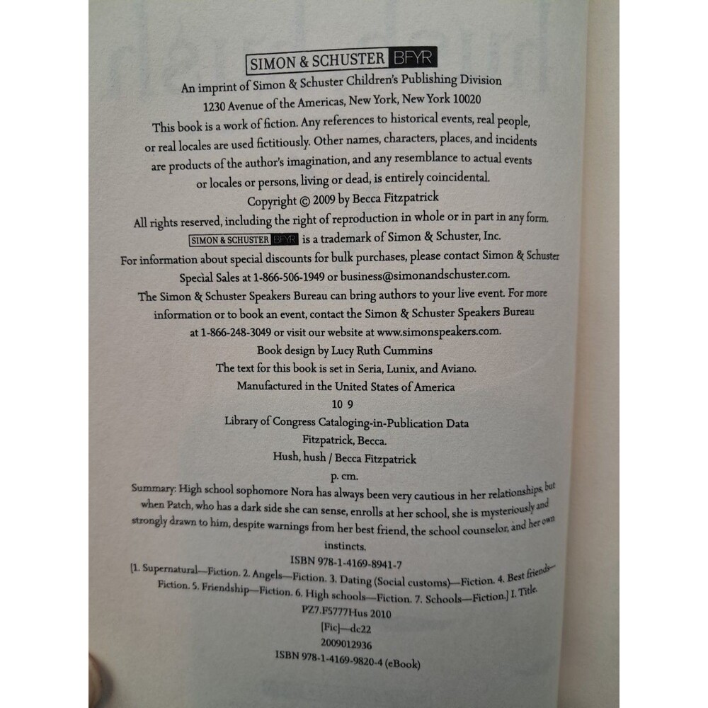 Hush, Hush Trilogy Lot – Hush, Hush / Crescendo / Silence – Becca Fitzpatrick HC - Picture 11 of 11